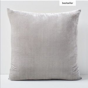 Lush Velvet pillow case with linen-cotton back